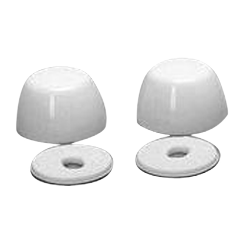 MASTER PLUMBER TOILET BOLT CAPS PLASTIC WHITE 2PK