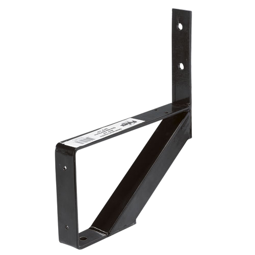 STEEL STAIR STRINGER 1-STEP BLK