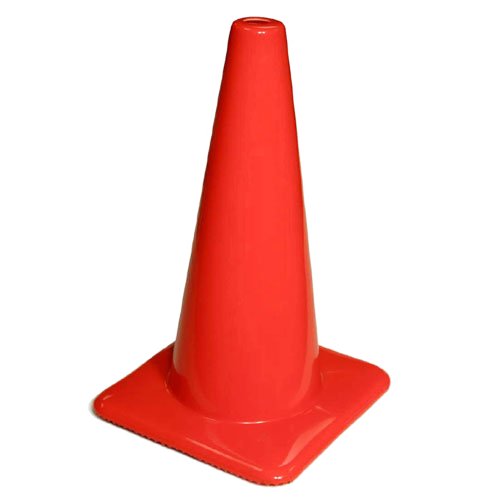 DEGIL SAFETY TRAFFIC CONE PVC ORANGE 18"