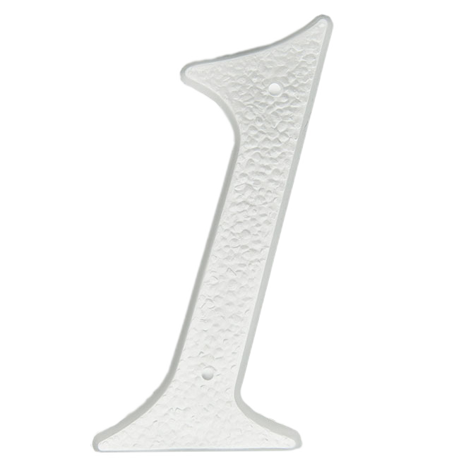 KLASSEN -1- NUMBER PLASTIC WHITE 5"