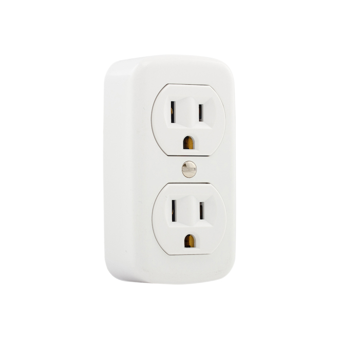 EATON SURF. MOUNT. RECEPTACLE 2P3W DUPLEX WHITE 15AM 125V