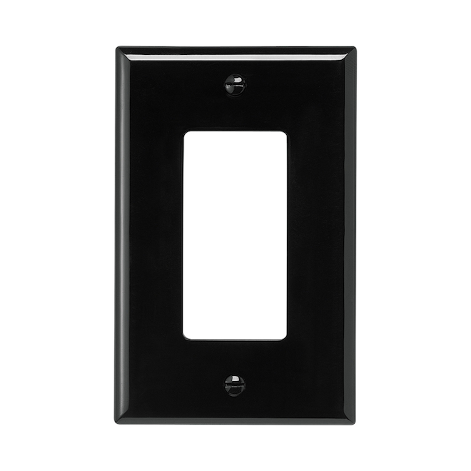 EATON DECORATOR WALL PLATE 1G MID SIZE BLACK