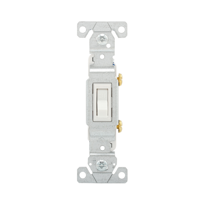 EATON TOGGLE SP SWITCH TOGGLE WHITE 120V-15AM