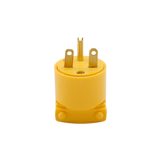 EATON PLUG 2P3W VINYL YELLOW 15AM 250V