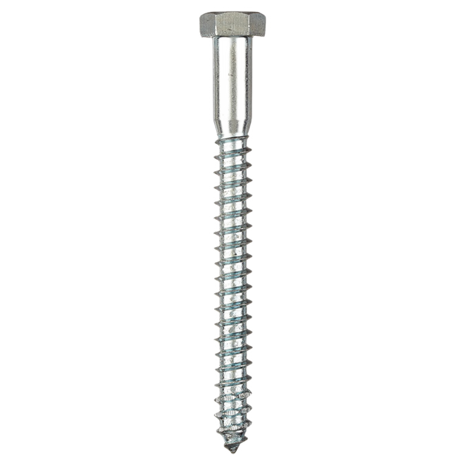 RELIABLE HEX.HEAD LAG SCREW STEEL ZINC 3/8x4"x50BX