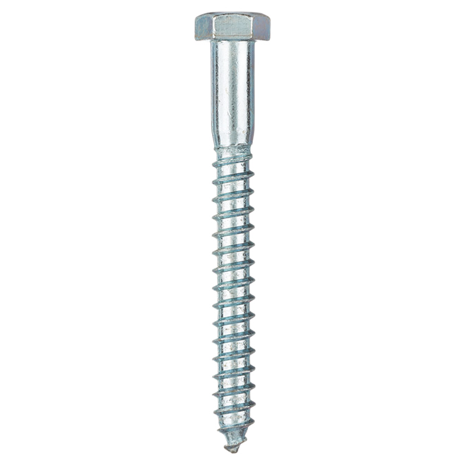 RELIABLE HEX.HEAD LAG SCREW STEEL ZINC 3/8x3.5"x50BX