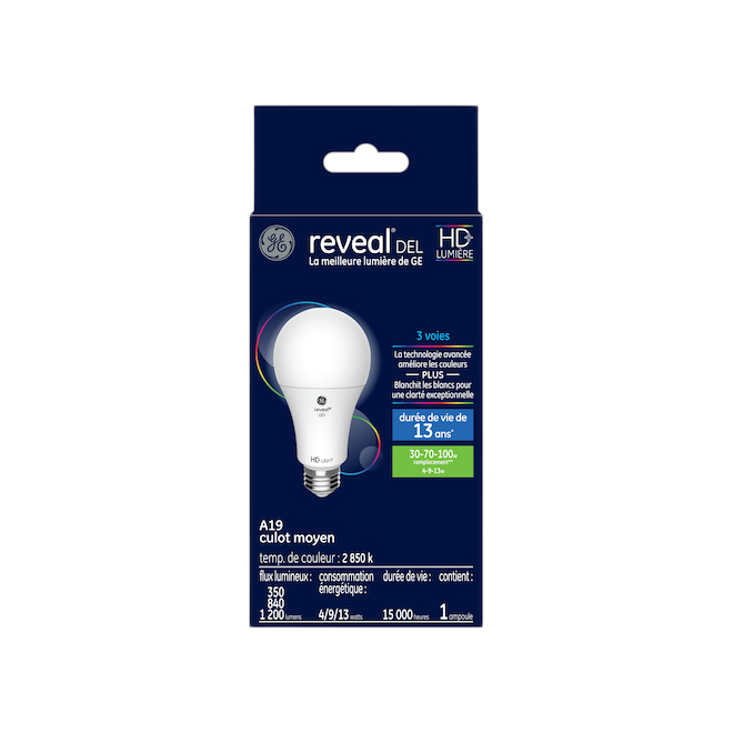 REVEAL A21 HD LED BULB 3 INTENS. 4-7-13W