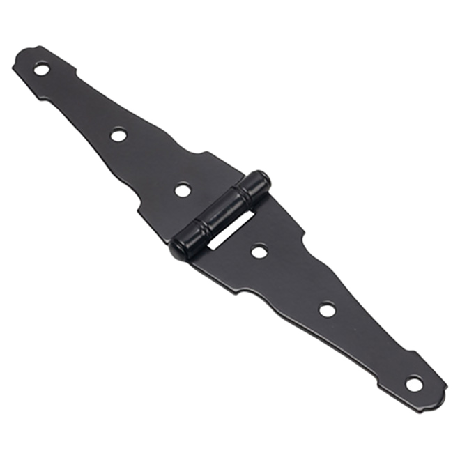 ONWARD HEAVY DUTY STRAP HINGE STEEL BLACK 4"