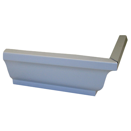 KAYCAN INTERIOR K4 GUTTER CORNER ALUMINUM WHITE 4x3x7 1/2"