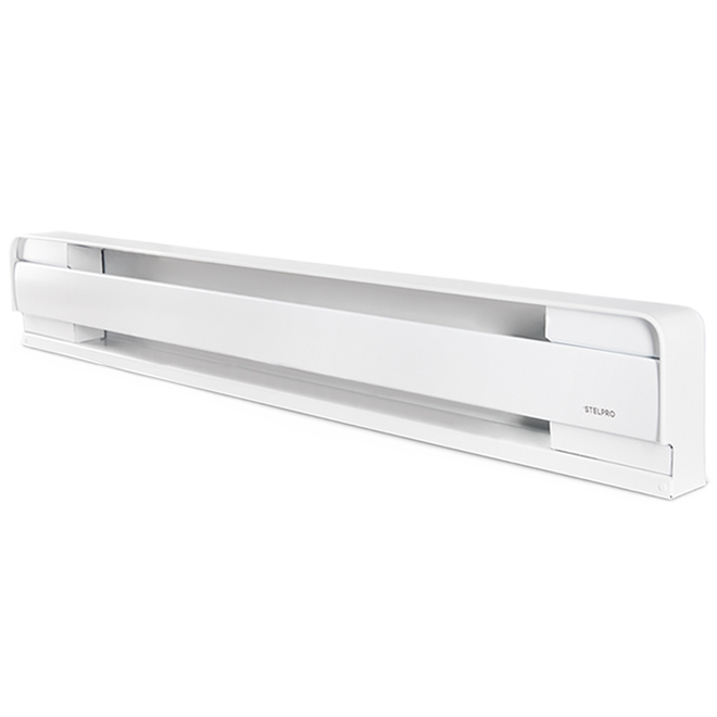 STELPRO ROUND CORNER BASEBOARD HEATER METAL WHITE 38"x750W-240V