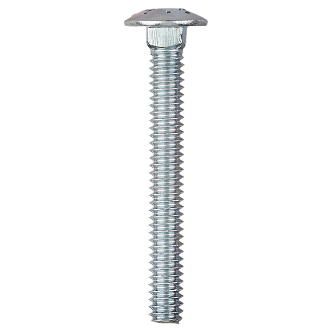 RELIABLE WITHOUT NUT CARRIAGE BOLT STEEL ZINC 1/4-20x2"x50BX