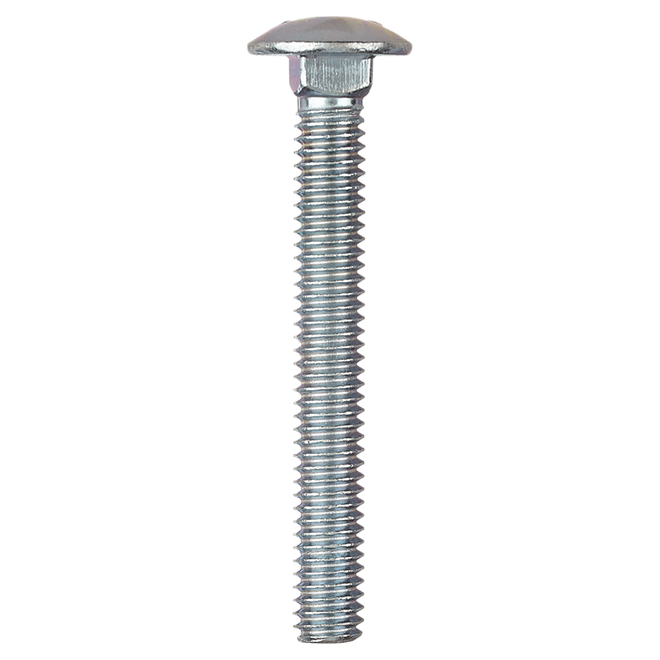 RELIABLE WITHOUT NUT CARRIAGE BOLT STEEL ZINC 5/16-18x2.5"x50BX