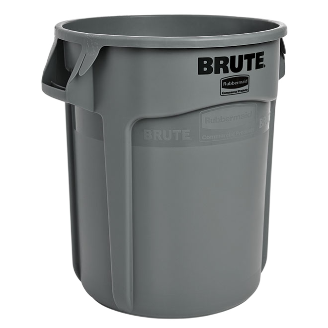 BRUTE WITH LID COMMERCIAL CAN PLASTIC GREY 20GA