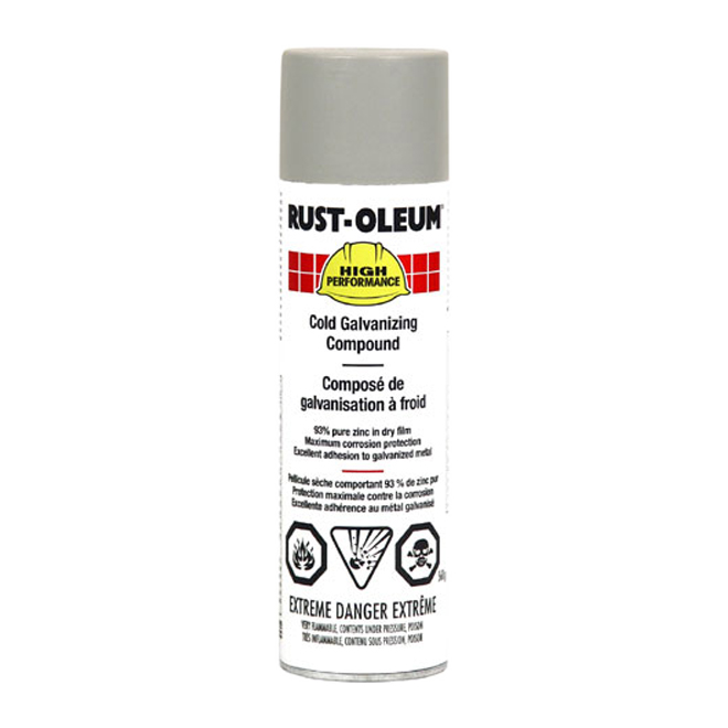 RUST-OLEUM COLD GALVANIZED PAINT AEROSOL SILVER 586GR