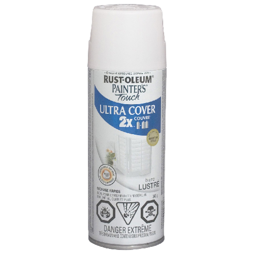 PAINTER'S TOUCH ULT.COVER 2X INT/EXT PAINT GLOSS WHITE 340GR