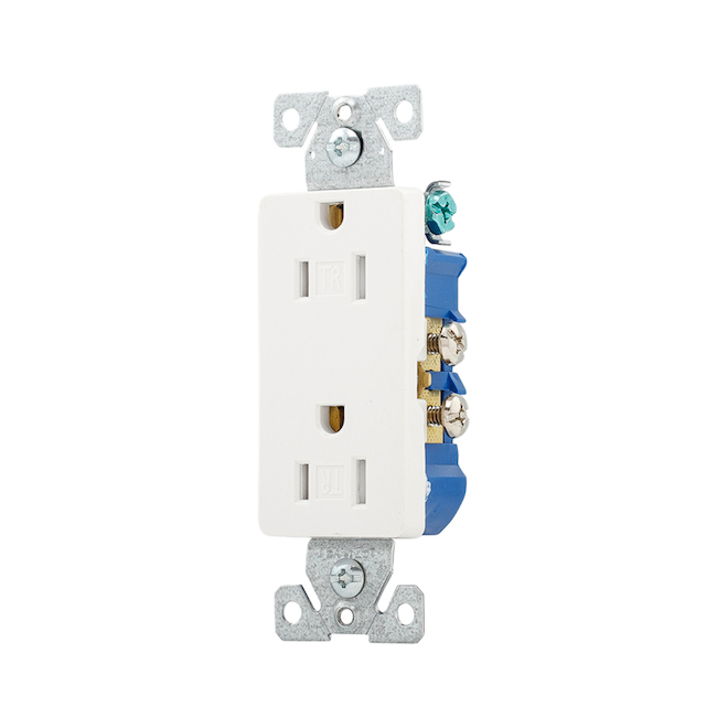 EATON DECO DUPLEX RECEPTACLE WHITE 125V-15AM-10PK