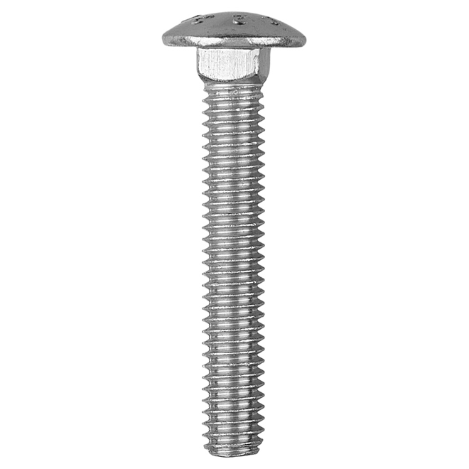 RELIABLE WITHOUT NUT CARRIAGE BOLT STEEL ZINC 5/16-18x2"x50BX