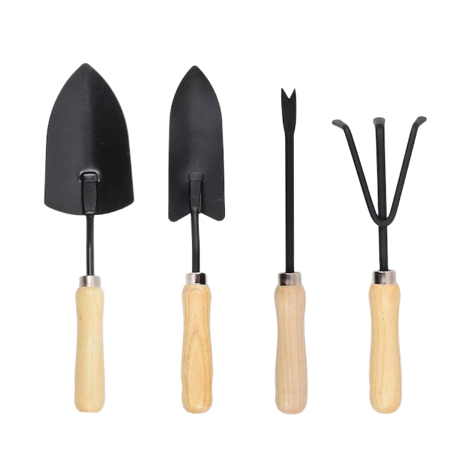 PROJECT SOURCE GARDEN TOOL SET CARBON STEEL 4SET