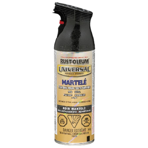 RUST-OLEUM ALL-SURFACE UNIV.HAMMER.PAINT AEROSOL BLACK 340GR
