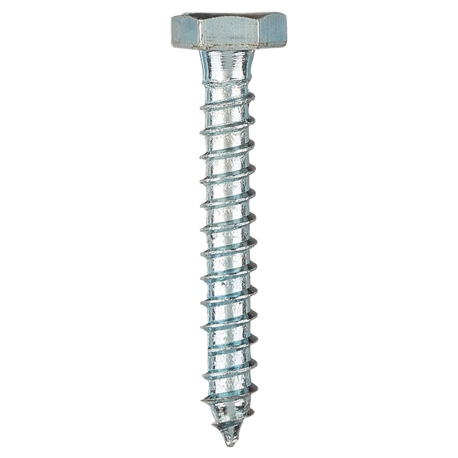 RELIABLE HEX.HEAD LAG SCREW STEEL ZINC 1/4x1.75"x50BX