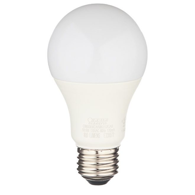 FEIT ELECTRIC A19 LED BULB PLASTI.FROST BRIGHT WH. 60W-1/PK