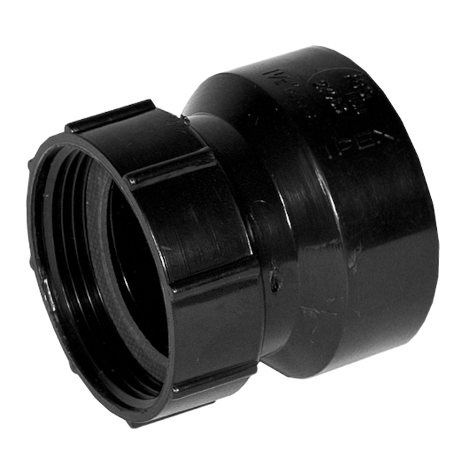 IPEX SWIVEL SINK ADAPTER ABS-DWV BLACK 1 1/2"