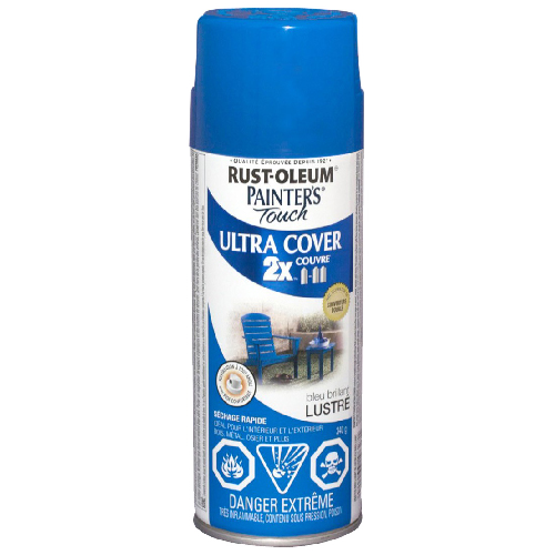 PAINTER'S TOUCH ULT.COVER 2X INT/EXT PAINT BLUE BRILL 340GR