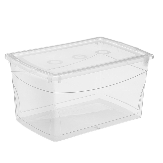 KIS OMNI STORAGE BOX PLASTIC CLEAR 50LT