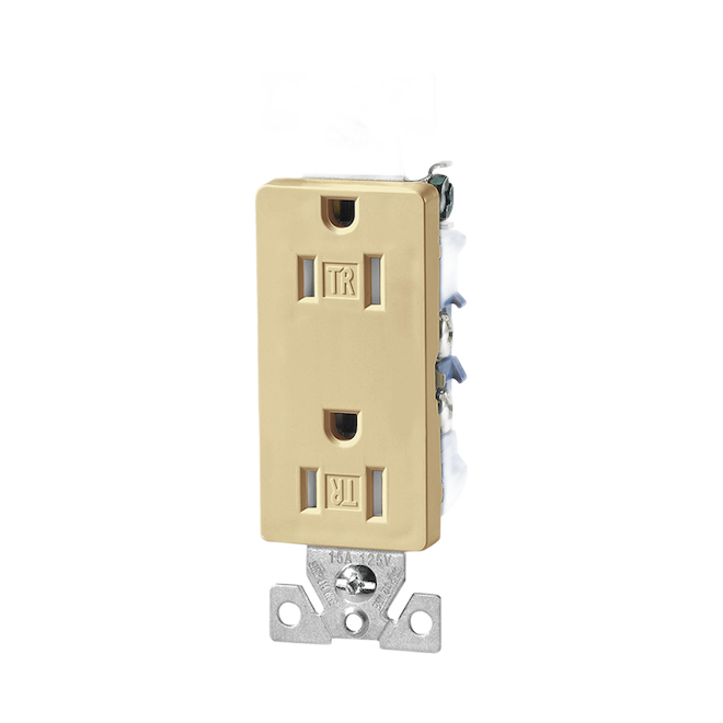 EATON 3 WAY RECEPT.DECO DUPLEX IVORY 125V-15AM