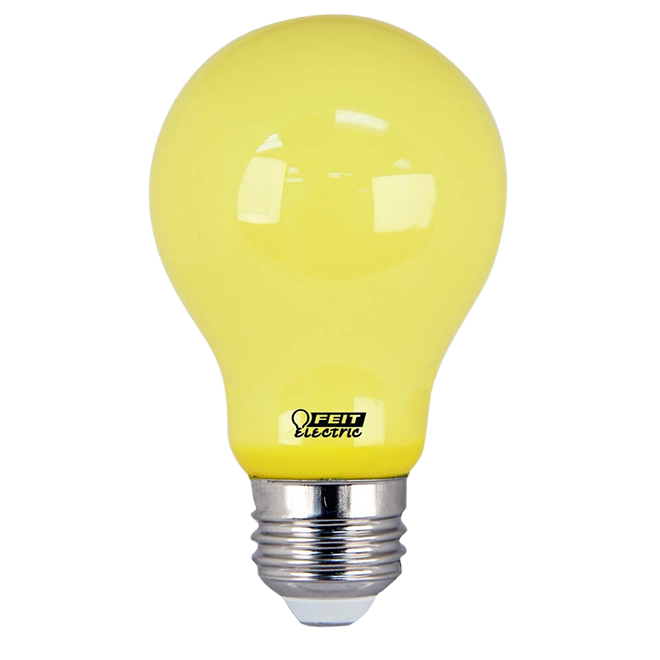 FEIT ELECTRIC BUG LIGHT LED BULB GLASS YELLOW 60W