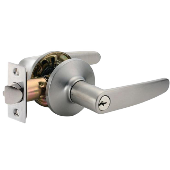RELIABILT HAWTHOM ENTRY LEVER ZINC SAT.NICKEL