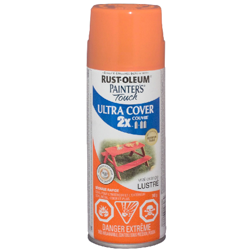 PAINTER'S TOUCH ULT.COVER 2X INT/EXT PAINT GLOSS ORANG 340GR