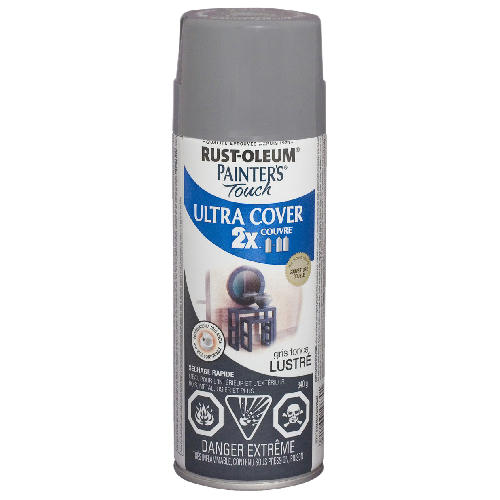 PAINTER'S TOUCH ULT.COVER 2X INT/EXT PAINT DARK GREY 340GR