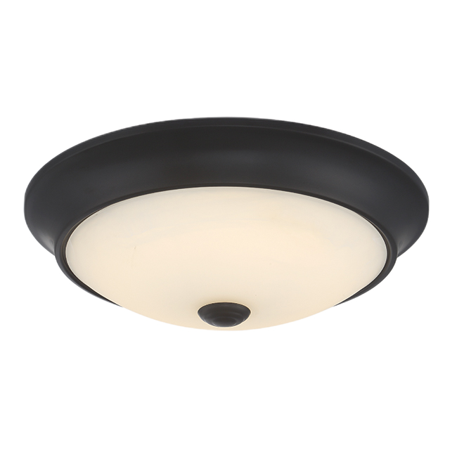 PROJECT SOURCE TRADITIONAL CEILING LIGHT STEEL/GLASS OILED BRONZ 11.36x3.5"