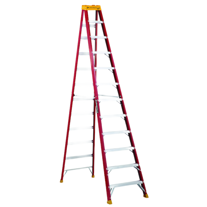 LOUISVILLE STEP LADDER FIBERGLASS 12'-300LB