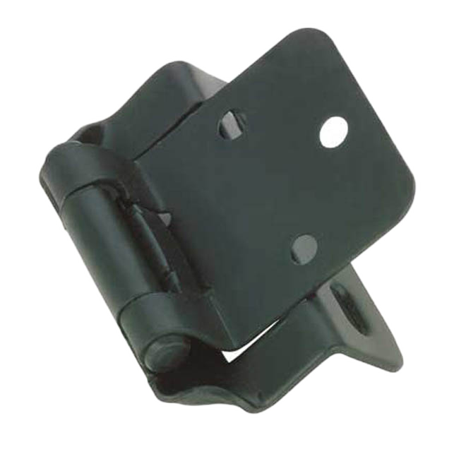 RICHELIEU SELF-CLOSING INSET HINGE METAL BLACK 1/2"x2PK
