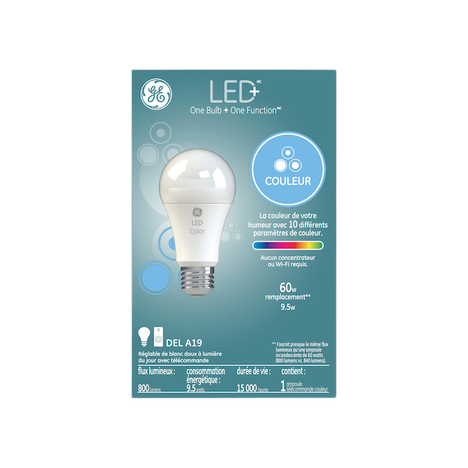 GE A19 LED BULB WHITE 9W