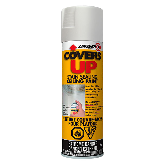 ZINSSER STAIN SEAL. CEILING PAINT AEROSOL WHITE 454G