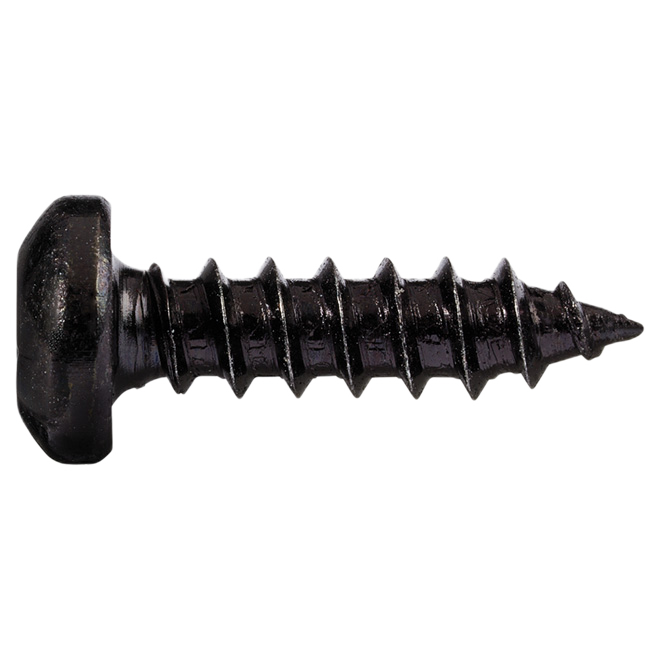 RELIABLE PAN HEAD METAL SCREW STEEL BLACK #8-5/8"x18BX