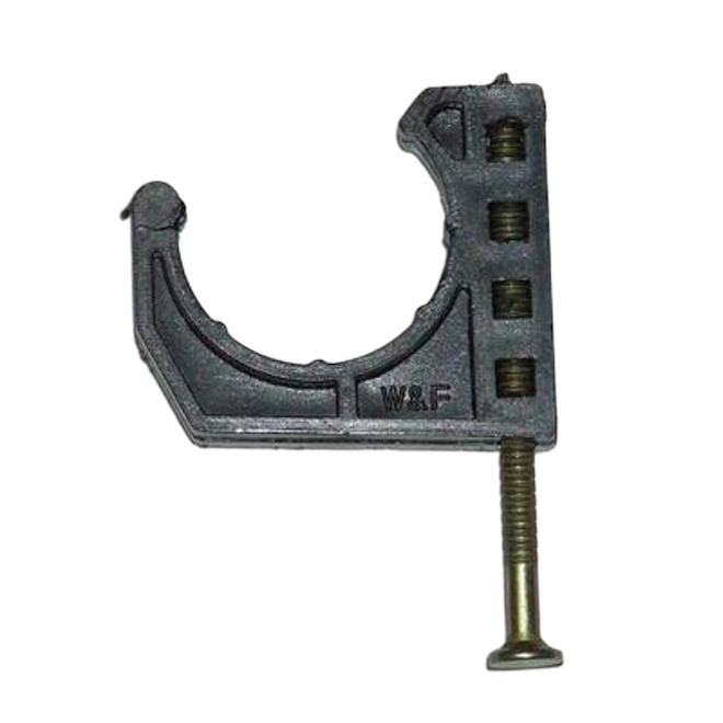 WATERLINE CLAMP J PLASTIC SILVER 3/4"-6PC