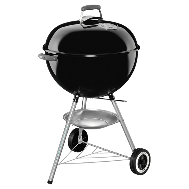WEBER ONE TOUCH S. CHARCOAL BBQ STEEL/PORCEL BLACK 22"