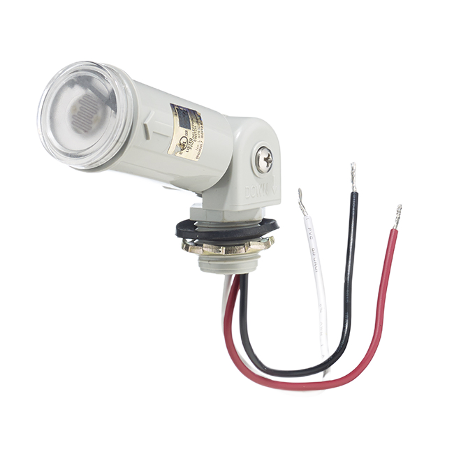 AMERTAC SWIVEL MOUNT CONTROL PHOTO-ELEC METAL/PLAST. GREY 120V 1800W