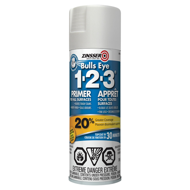 ZINSSER F/ALL SURF. INT/EXT PRIMER AEROSOL WHITE 369G