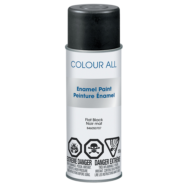 KRYLON COLORALL SPRAY FLAT BLK