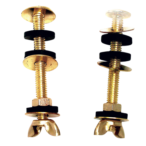 MASTER PLUMBER CLOSE COUPLE TANK TO BOWL BOLTS ZINC BRASS 2PKx3"