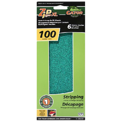 RUST-OLEUM HOOK&LOOP SANDING PAPER ALUM.OXIDE GREEN 3 7/8x9 7/8"xGT100