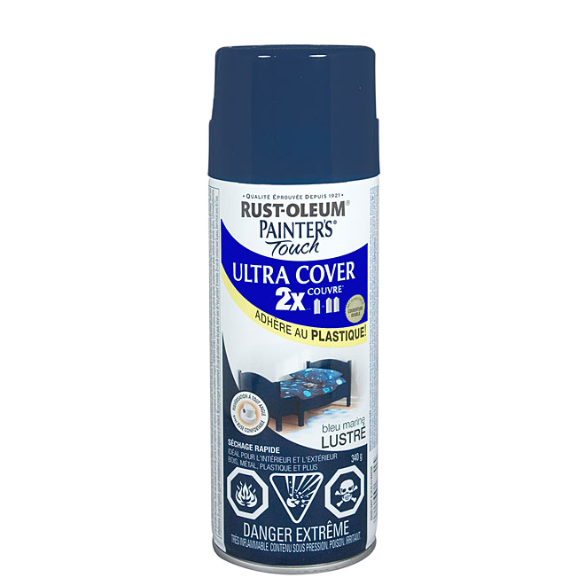 PAINTER'S TOUCH ULT.COVER 2X INT/EXT PAINT AERO.GLOSS NAVY BLUE 340GR