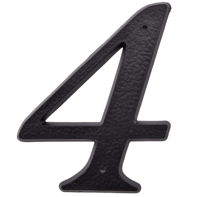 KLASSEN -4- NUMBER PLASTIC BLACK 5"