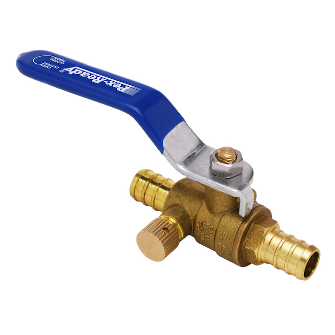 PEX BALL VALVE 1/2" W/DRAIN