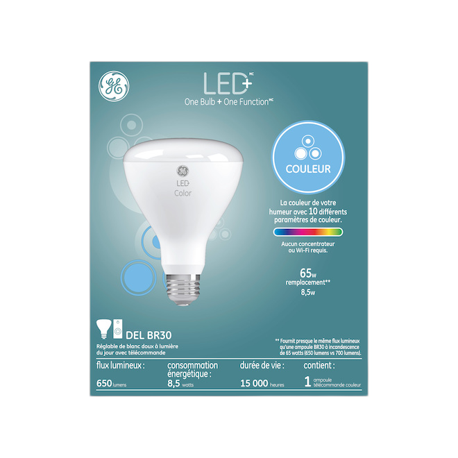 GE BR30 LED BULB PLASTIC VARIABLE 8.5W